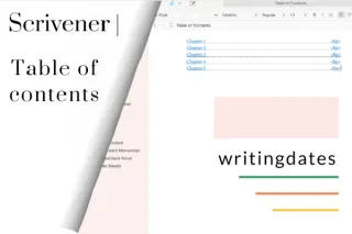 How to create a table of contents in Scrivener