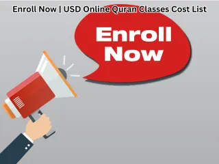 Enroll Now | USD Online Quran Classes Cost List