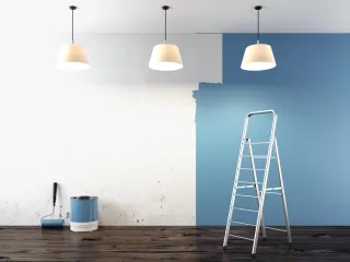 How to paint wonky walls
