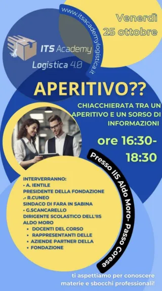 Aperitivo con l'ITS Academy Logistica 4.0: Unisciti a Noi il 25 Ottobre per un Sorso di Informazioni!