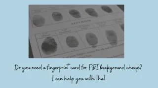 Fingerprinting