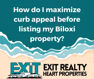How do I maximize curb appeal before listing my Biloxi property?
