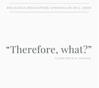 Therefore, What? When Knowing Isn’t the Same as Becoming