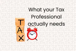 What your Tax Professional actually needs