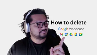 How to delete a google workspace account