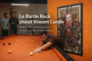 Le Barde Rock choisit Vincent Cardin pour exposer ses tableaux