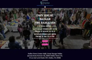 DMV Halal Ramadan Bazaar coming up on Saturday & Sunday 2/15 & 2/16
