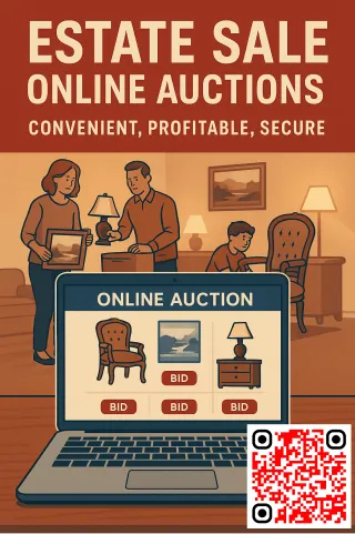 How does an online auction out perform an estate sale?