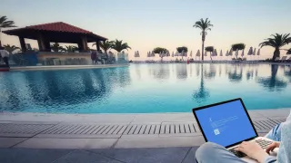mobiles Arbeiten: Wenn die Technik versagt, stehen auch Sie still. 🏝️