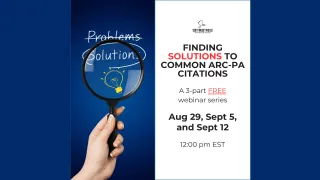 Ongoing Webinar Series: Finding Solutions to Common ARC-PA Citations