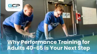 Performance Training for Adults 40-65 in Libertyville