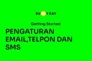 PENGATURAN EMAIL, TELPON, dan SMS