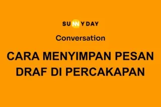 CARA MENYIMPAN PESAN DRAF DI PERCAKAPAN