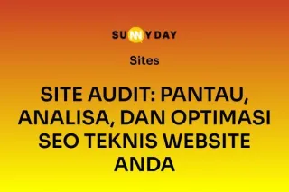 SITE AUDIT: PANTAU, ANALISA, DAN OPTIMASI SEO TEKNIS WEBSITE ANDA
