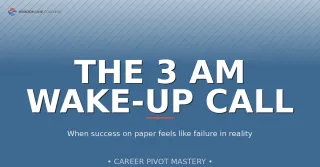 THE 3 AM WAKE-UP CALL: WHAT YOUR CAREER ANXIETY IS REALLY TRYING TO TELL YOU