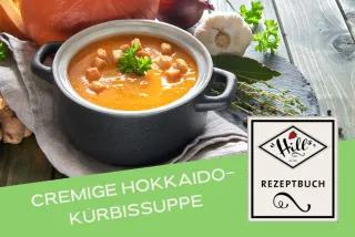 Cremige Hokkaido Kürbissuppe