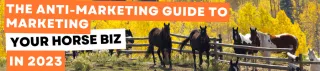 The Anti-Marketing Guide To Market Your Horse Biz In 2023 | Video 1
