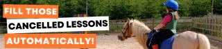 Automatically Fill Those Cancelled Lessons or Appointments in Your Horse Biz With One Click