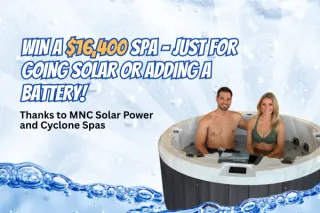 Win a $16,400 spa – just for going solar or adding a battery!