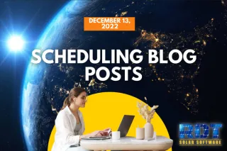 Scheduling Blog Posts