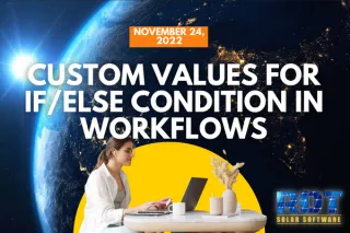 Custom Values for If/Else Condition in Workflows