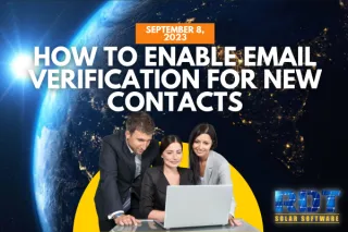 How to Enable Email Verification For New Contacts