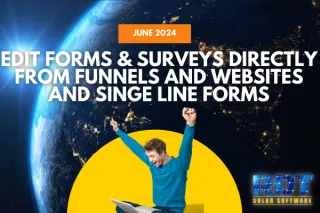 Edit Forms & Surveys Directly from Funnels and Websites and Singe Line Forms