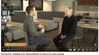 "Godfather of AI" shares prediction for future of AI, issues warnings