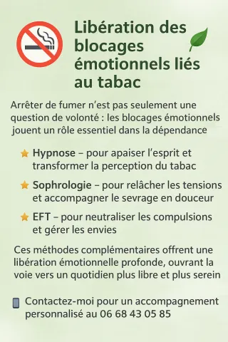 Libération des blocages émotionnels liés au tabac