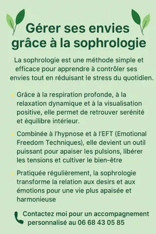 Gérer ses envies grâce à la sophrologie