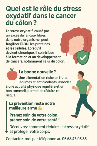 Quel est le rôle du stress oxydatif dans le cancer du côlon ?