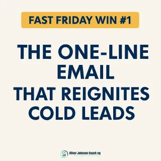 One-Line Email to Reignite Cold Leads