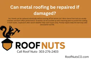 Can metal roofing be repaired if damaged?