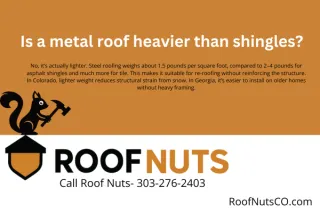 Is a metal roof heavier than shingles?