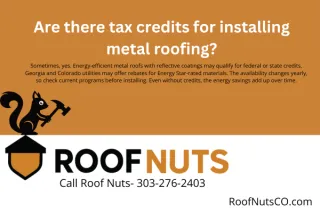 Are there tax credits for installing metal roofing?