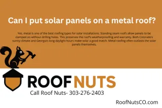 Can I put solar panels on a metal roof?