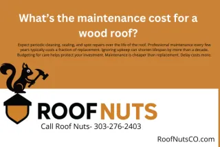 What’s the maintenance cost for a wood roof?