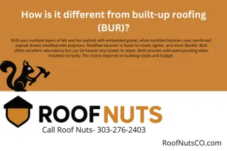 How is it different from built-up roofing (BUR)?