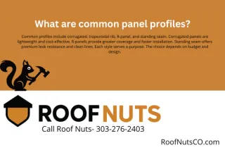 What are common panel profiles?
