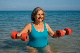 ACQUAGYM AL MARE: MASSAGGIO PER LE GAMBE