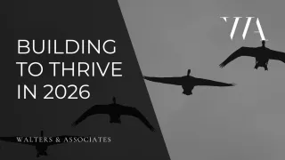 Building to Thrive in 2026