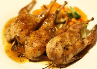 Honey Mustard BBQ Quail