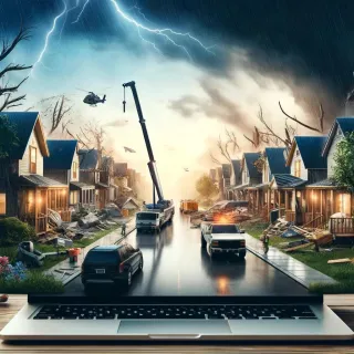 Whispers of Resilience: Surreal Storm Damage Repair in Cranberry Township, Pennsylvania