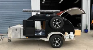 Off Road Tear Drop Camper – with all the fruit