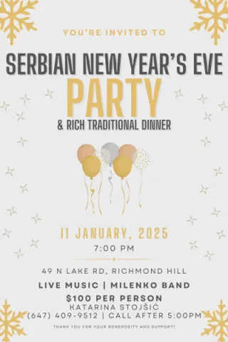 Join Us for Serbian New Year’s Eve Celebration!