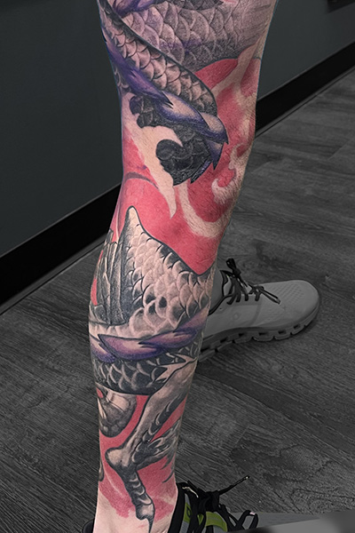 Double Dragon tattoo