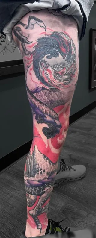 Double Dragon tattoo