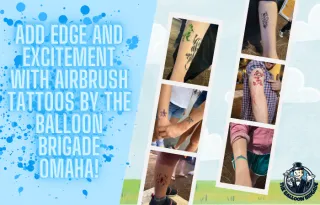 Add Edge and Excitement with Airbrush Tattoos by The Balloon Brigade Omaha!