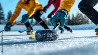 Curling: Precision on Ice with Strength and Grace