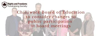 Chilliwack Board of Education to consider changes to public participation at board meetings